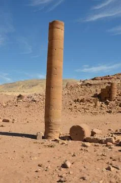 Pharaoh's column, petra Stock Photos
