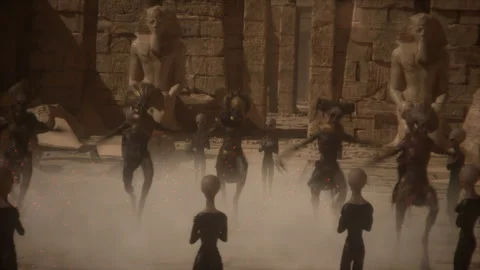 Pharaohs' Legacy, A Dance Beyond Time Stock Footage 293407045