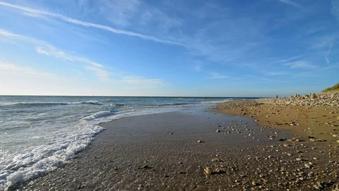 Phare des Baleines lighthouse, Ile de Re, France, EU, Europe Stock Footage 70052722
