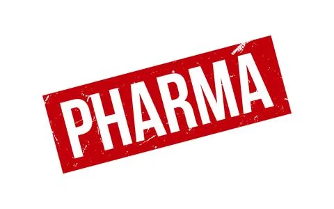 Pharma Rubber Stamp Seal Vector Stock Illustration