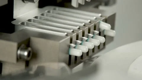 Pharmaceutical capsule manufacturing 4 Stock Footage 147533047