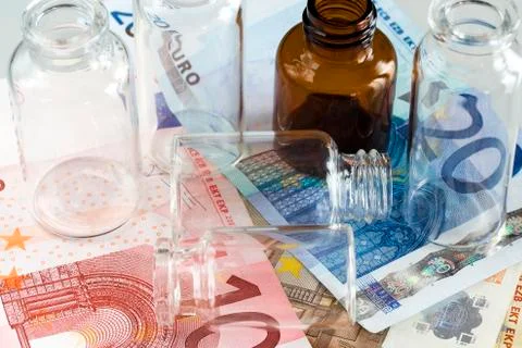 Pharmaceutical cost Stock Photos