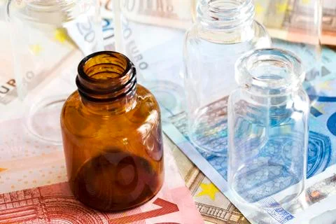 Pharmaceutical cost Stock Photos