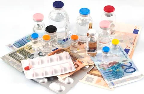 Pharmaceutical cost Stock Photos