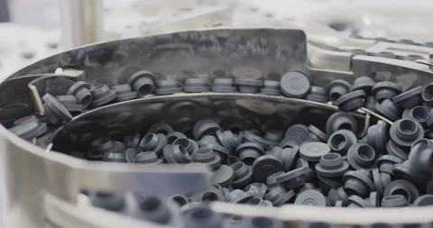 Pharmaceutical equipment dropping bottle components Stock Footage 293021335