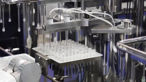 Pharmaceutical equipment, filling machine Stock Footage 72078110