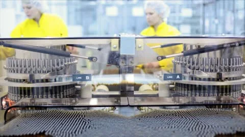 Pharmaceutical Factory Stock Footage 24641229