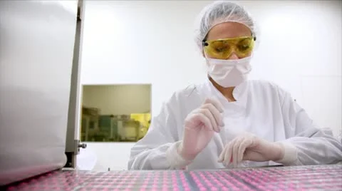 Pharmaceutical Factory Stock Footage 24641907