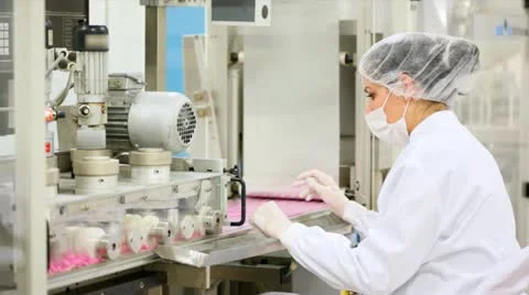 Pharmaceutical factory Video stock 24643008