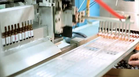 Pharmaceutical factory Stock Footage 24643345