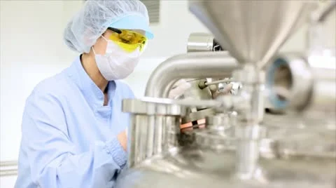 Pharmaceutical factory Stock Footage 24643828