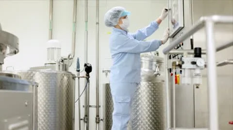 Pharmaceutical Factory Stock Footage 24644244