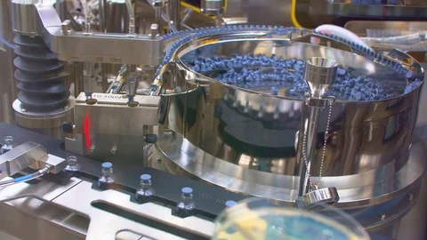 Pharmaceutical Industry Production Stock Footage