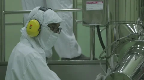 Pharmaceutical Manufacturing Facility Stock Footage 62842461