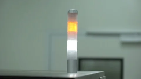 Pharmaceutical manufacturing line automatic machine at factory. Production Stock Footage 99713793