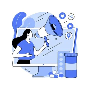 Pharmaceutical marketing abstract concept vector illustration. Stock Illustration