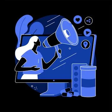 Pharmaceutical marketing abstract concept vector illustration. Stock Illustration