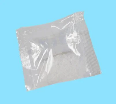 Pharmaceutical package to cool on a blue background Stock Photos