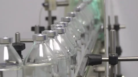 Pharmaceutical production line. Stock Footage 152379831
