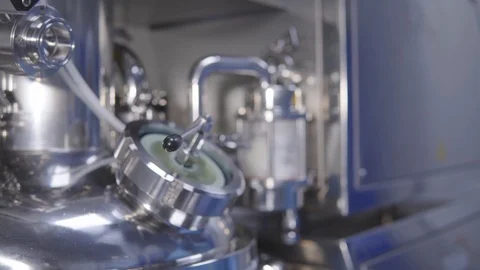 Pharmaceutical quality control. Pharmaceutical production line. Pharmaceutical Stock Footage 114922286