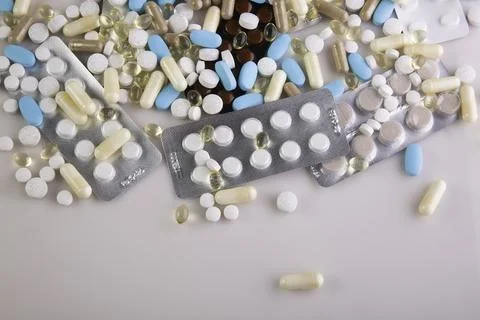 Pharmaceutical Tablets 스톡 사진