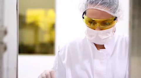 Pharmaceutical Technician At Work - Montage Video - Pharmaceutical Manufacturing Stock Footage 1139533