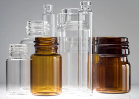Pharmaceutical vials Stock Photos
