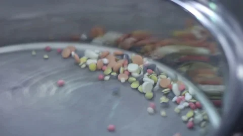 Pharmaceutical vibrosieve for tablets Stock Footage 73387617