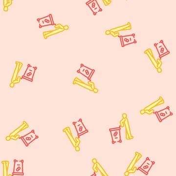 Pharmaceutical waste collection vector seamless pattern 스톡 일러스트
