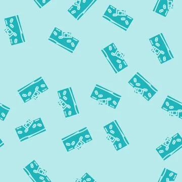 Pharmaceutical waste ocean glyph vector seamless pattern Illustrazione stock