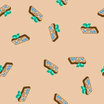 Pharmaceuticals leaking soil isometric icon seamless pattern Stock Illustration
