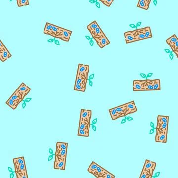 Pharmaceuticals leaking soil vector seamless pattern Stock Illustration