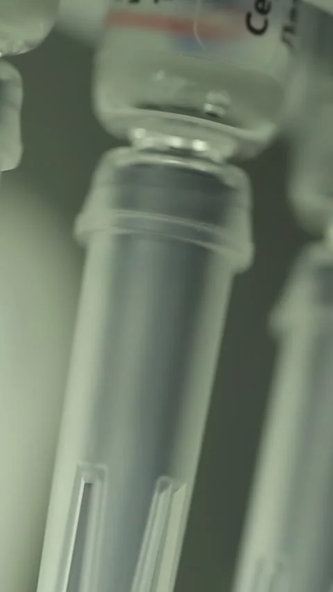 Pharmaceutics. Pharmaceutical worker operates tablet blister packaging machine Stock Footage 281580793