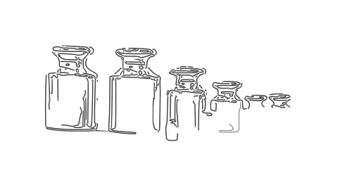 Pharmacies weights. Pattern 스톡 동영상 81537164