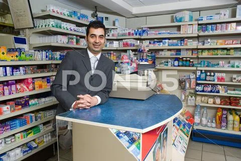 Pharmacist At Counter