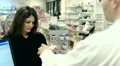 pharmacist giving a drug to a customer HD Footage