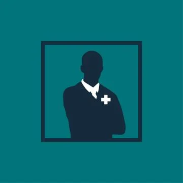 Pharmacist icon logo vector design Stock Illustration