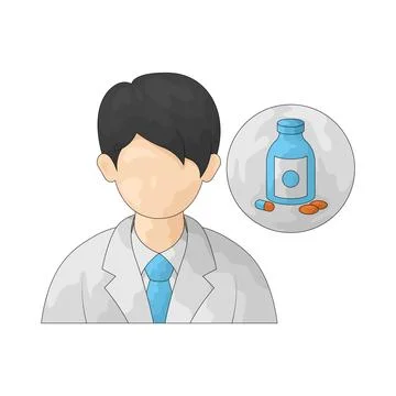 Pharmacist illustration Stock Illustration