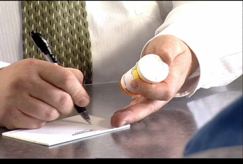 Pharmacist Takes Note 119 Video stock 489488