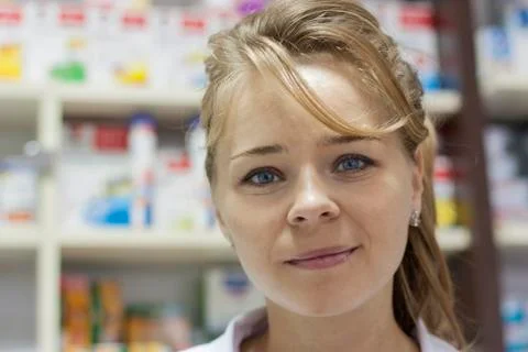 Pharmacist woman Foto stock