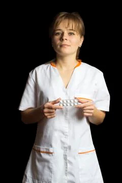 Pharmacist woman Foto stock