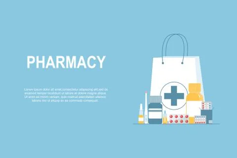 Pharmacological background 2 Stock Illustration