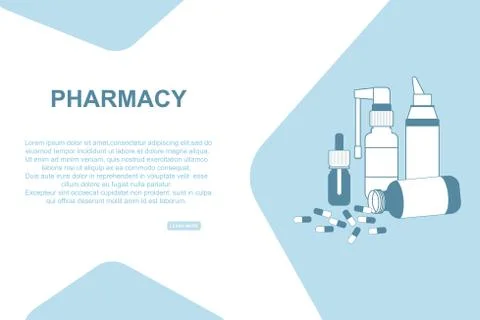 Pharmacological background 6 Stock Illustration