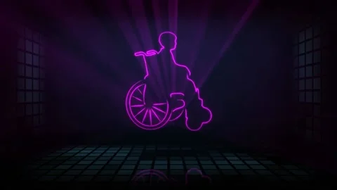 Pharmacology. Computer simulation of an animated laser show Video stock 132392414