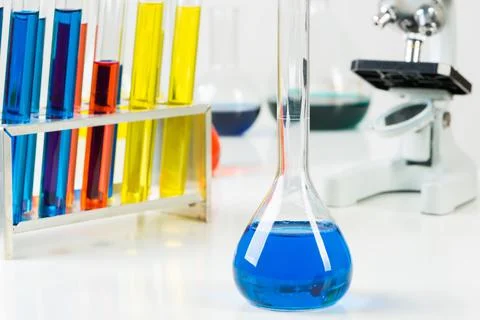 Pharmacology science laboratory research concept Stock Photos