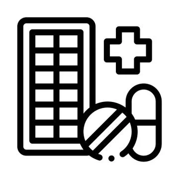 Pharmacy Biohacking Icon Vector Illustration Illustrazione stock