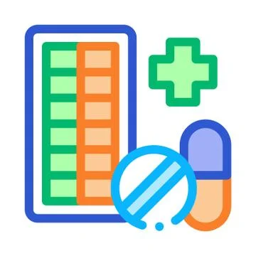 Pharmacy Biohacking Icon Vector Illustration Illustrazione stock