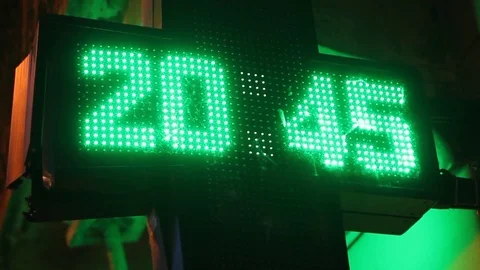 Pharmacy bright signboard Stock Footage 75083694