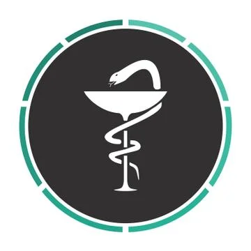 Pharmacy computer symbol Stock Illustration
