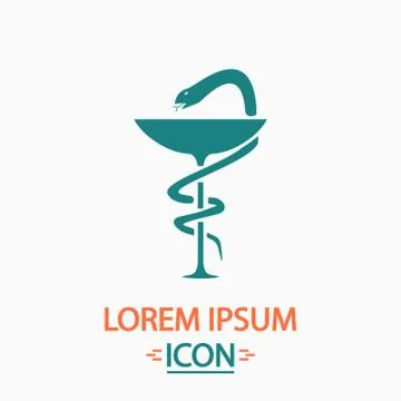 Pharmacy computer symbol Stock Illustration